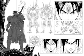 draw a manga or comics page