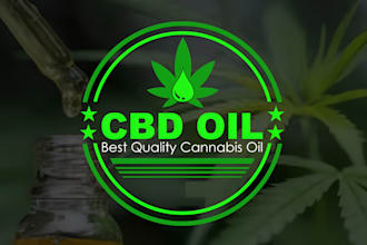 create cannabis, marijuana, weed, hemp, cbd oil logo for branding