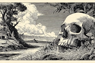 create a linocut illustration