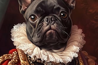 do custom pet portrait, dog portrait, cat portrait drawing