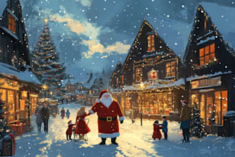 do christmas illustration christmas card illustration