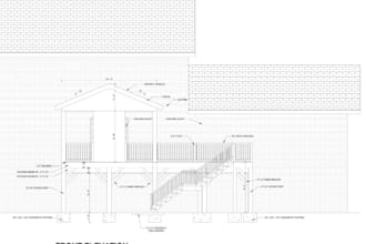 deck permit sets and construction drawings blueprints for the city permit