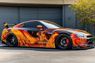 do car wrap design,vehicle decals or sticker wraps design