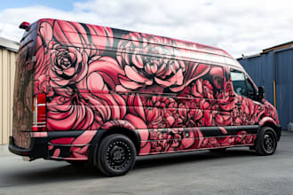 car wrap design, van wrap design, vehicle wrap, van wrap