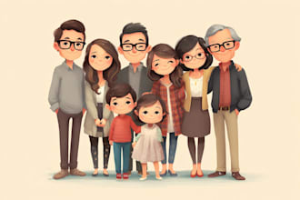 draw a wonderful family portrait