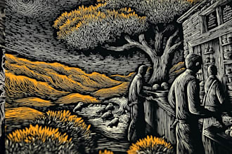 make awesome linocut illustration art
