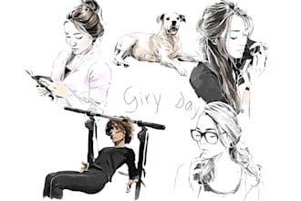draw authentic sketch of people, animal or any object