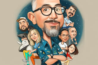 do cartoon caricature for you