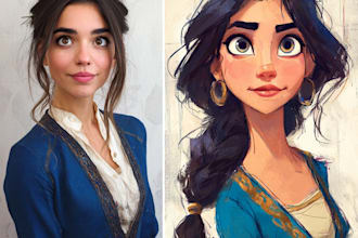 disney realistic portrait from disney portrait