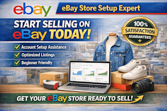 create ebay seller account ebay store setup ebay SEO listing optimization