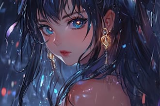draw you in naruto style and anime character