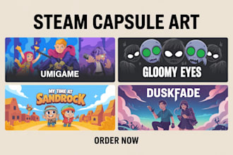 be steam capsule artist steam game capsule art design steam page and game cover