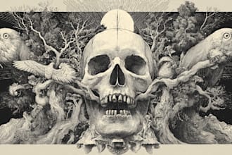 make trippy, psychedelic, surreal, illustrations designs