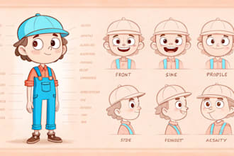 do a character design and reference sheet for you