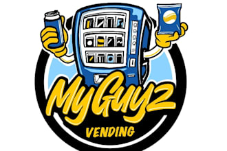 design a unique vending machine logo for your business