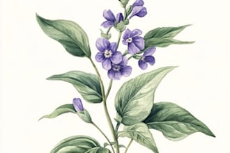 create a realistic botanical drawing