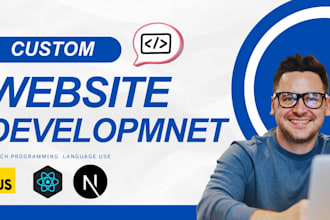 develop responsive react and nextjs websites for businesses and e commerce store