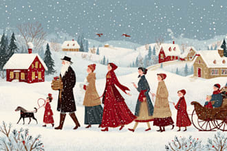 create festive holiday christmas design illustration