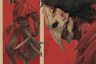 design  a horror character art and horror character design