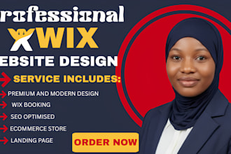 do wix website design, wix booking system, wix redesign, landing pag