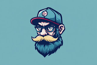 design vintage retro mascot for brand, merch, and logo
