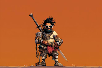 make a pixel art avatar and portrait