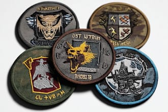 design military army tactical patch badge sticker mascot and circular logo