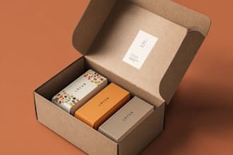 do packaging design, product box design, mailer box and amazon box design