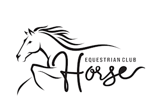 equestrian logo design horse, rider and stable branding