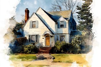 turn your home into watercolor painting