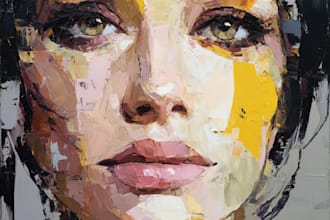 draw abstract portrait art