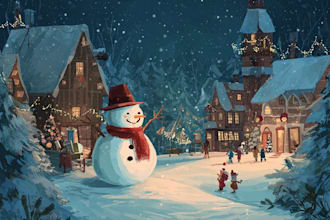 do a christmas card christmas illustration