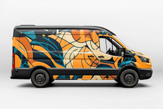 create professional car wrap , vehicle wrap