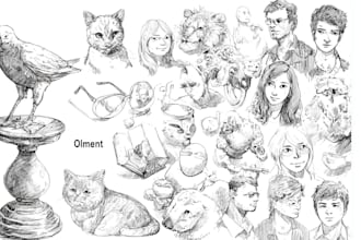 draw authentic sketch of people, animal or any object