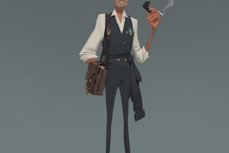 character illustration and concept art