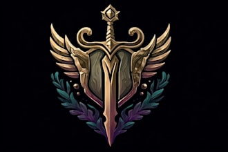 make a fantasy game logo