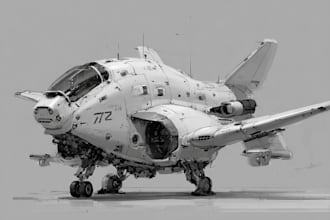 design a spaceship, vehicle illustration