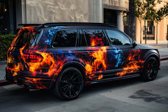 car wrap design, van wrap ,bus wrap design
