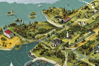 do vector map illustration and event map