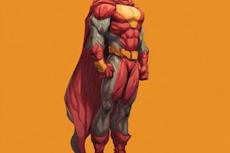 draw you dc or marvel style comic book and superhero