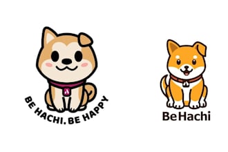 design a cute kawaii simple cartoon mascot logo