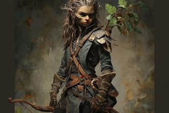 fantasy character art and fantasy character art