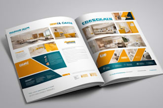 design a professional product catalog or booklet