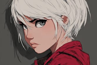 draw a manga character design