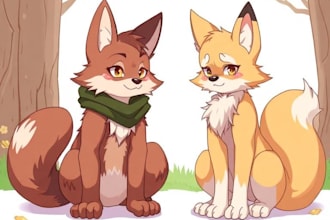 draw cute furry illustrations for you sfw and nsfw