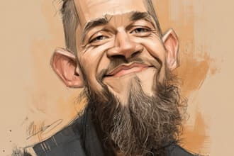 create artistic cartoon caricatures with portrait style
