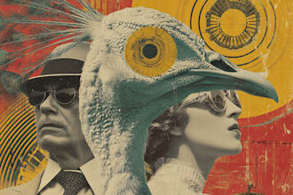 draw a vintage album cover for you