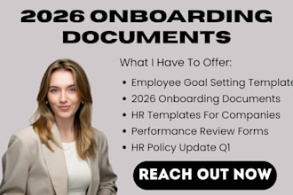 do 2026 onboarding documents employee goal setting templates HR policy update q1
