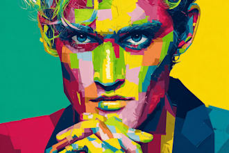 create your photos into gorgeous wpap pop art