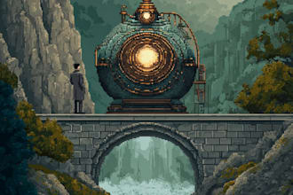 make  pixel art scene and background for your game